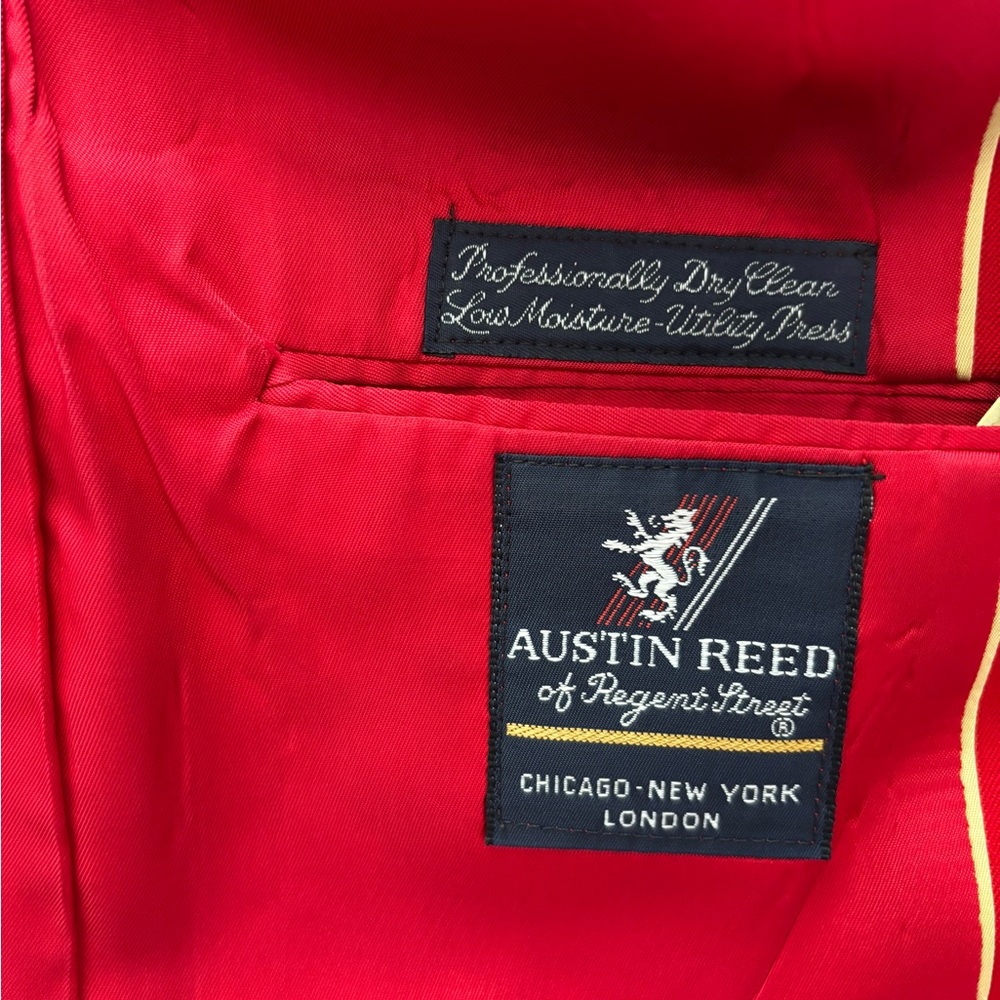 Austin Reed Vibrant Red Blazer Size 14 - Picture 3 of 12